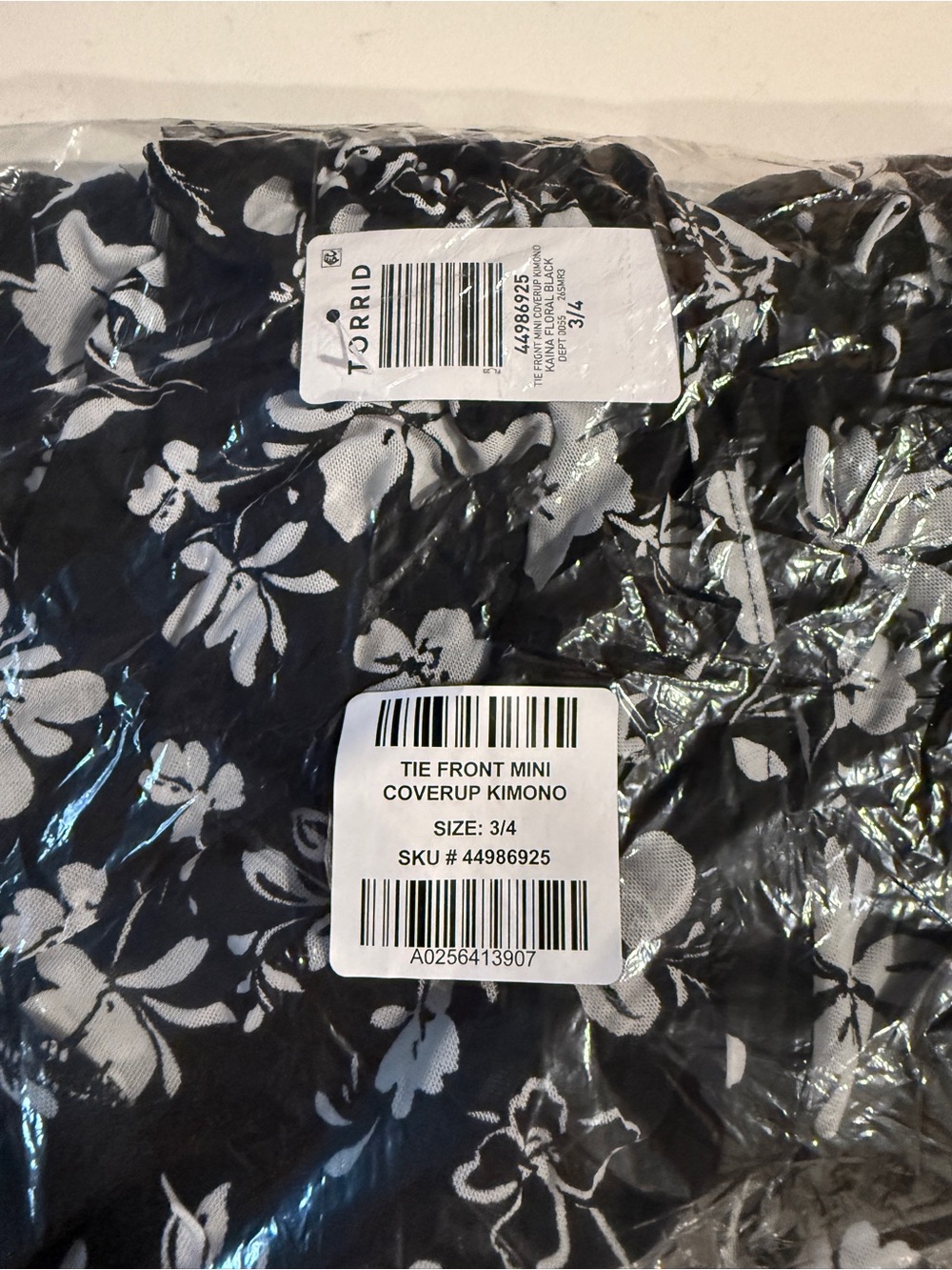NWT TORRID Tie-Front Mini Kimono - Picture 4 of 4